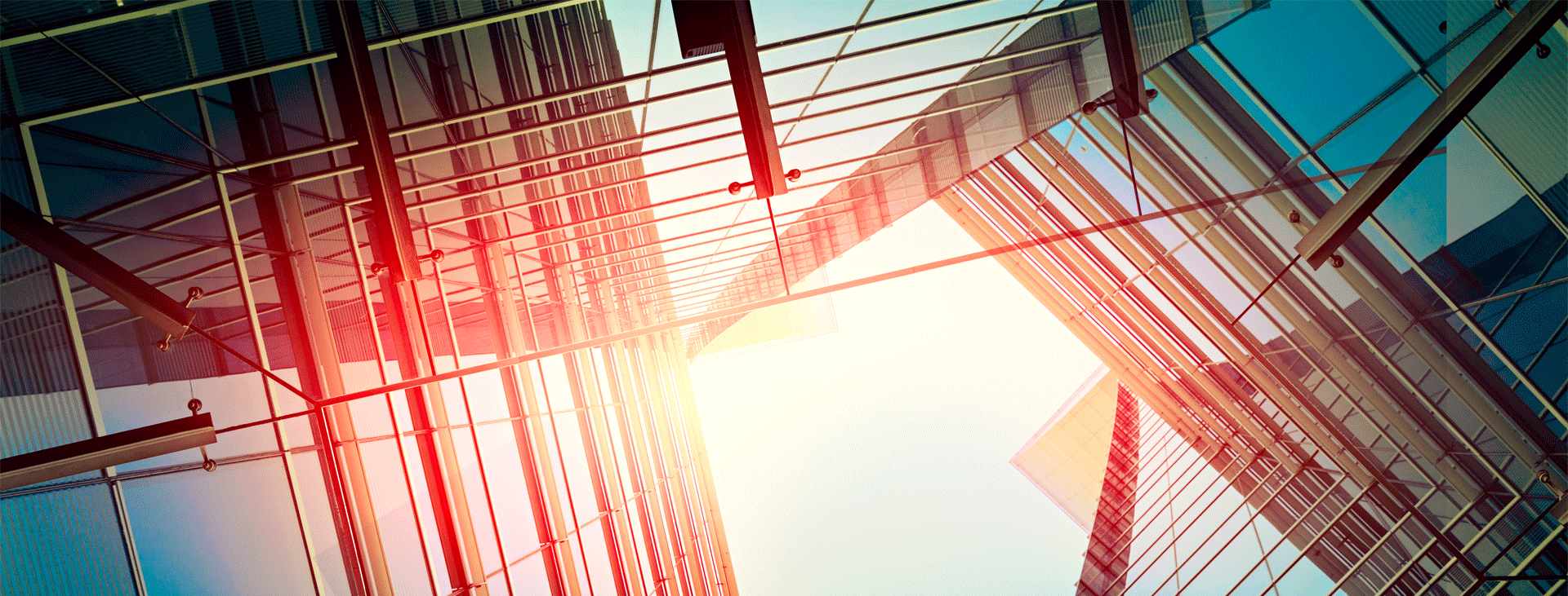 Artistic view of buildings and sunlight