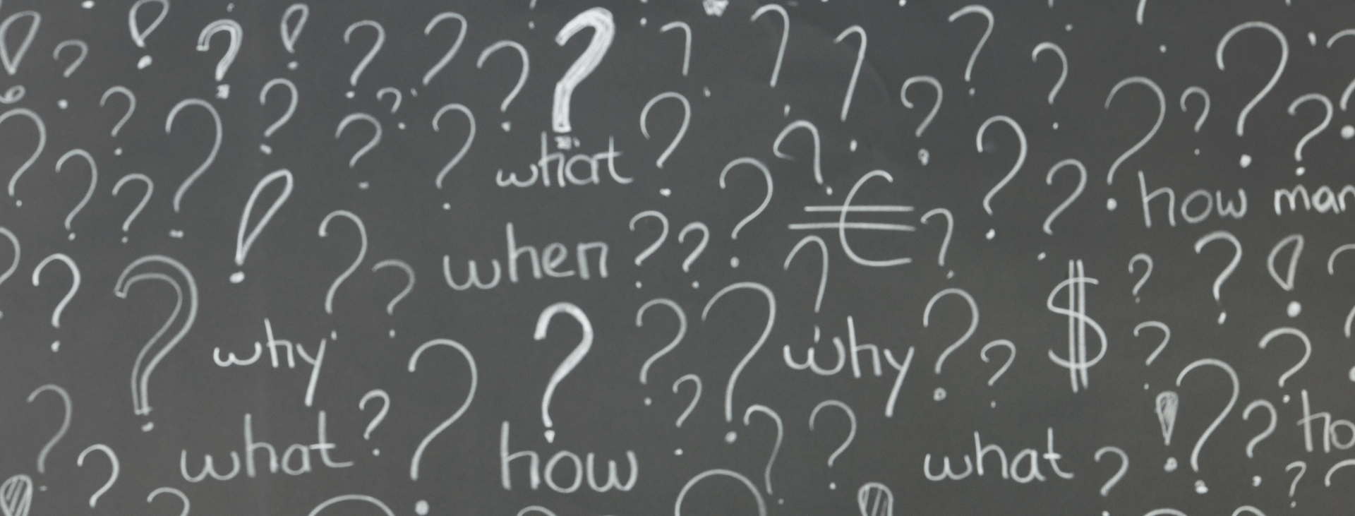Blackboard with what? why? when? how?