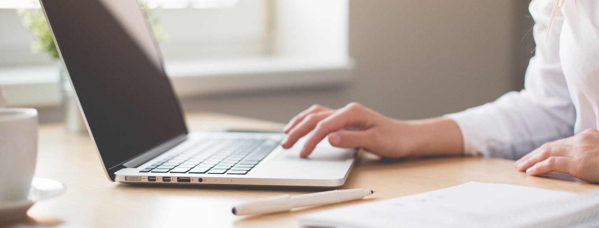 Person using computer